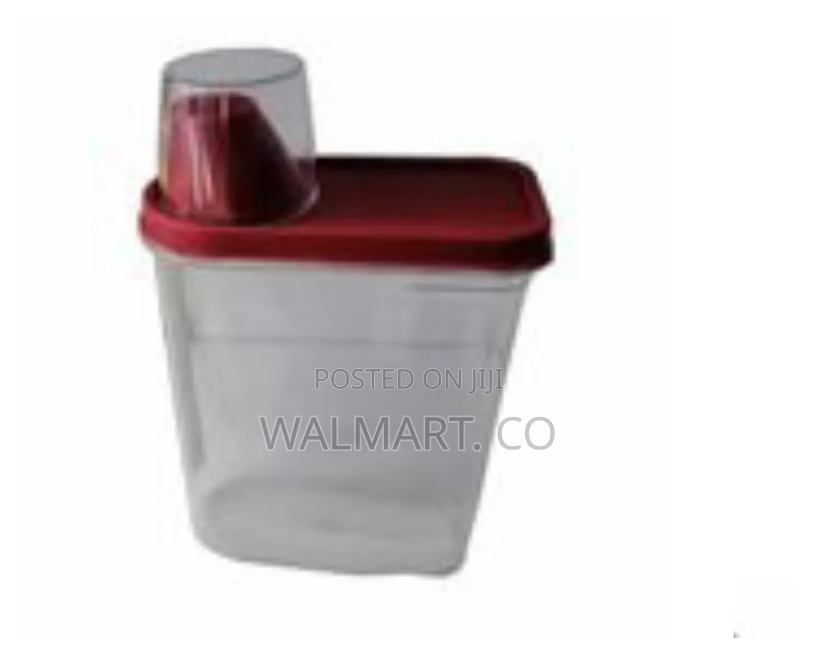 2.8 Litre Plastic Food Storage Cereal Container Bin-Maroon