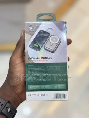 Green Lion Monaco Magsafe Power Bank 20000mah, Type C Inbuilt Cable