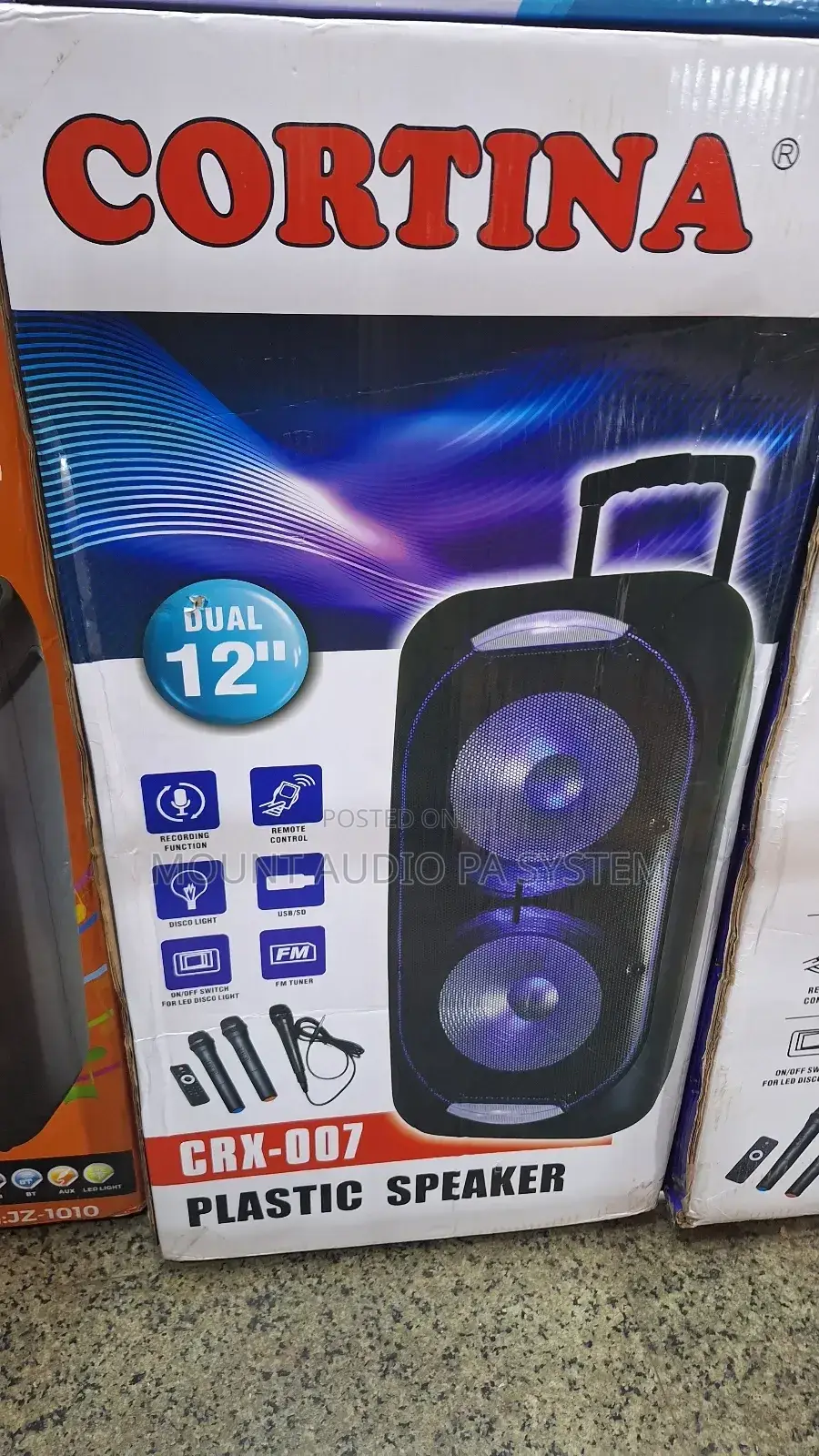 Cortina Dual 12inch Rechargeable Speaker