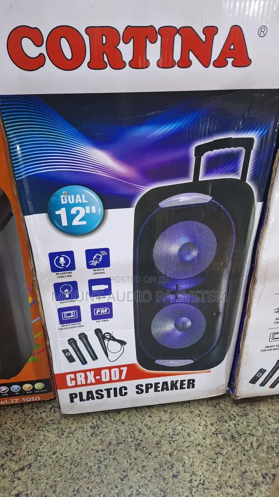 Cortina Dual 12inch Rechargeable Speaker