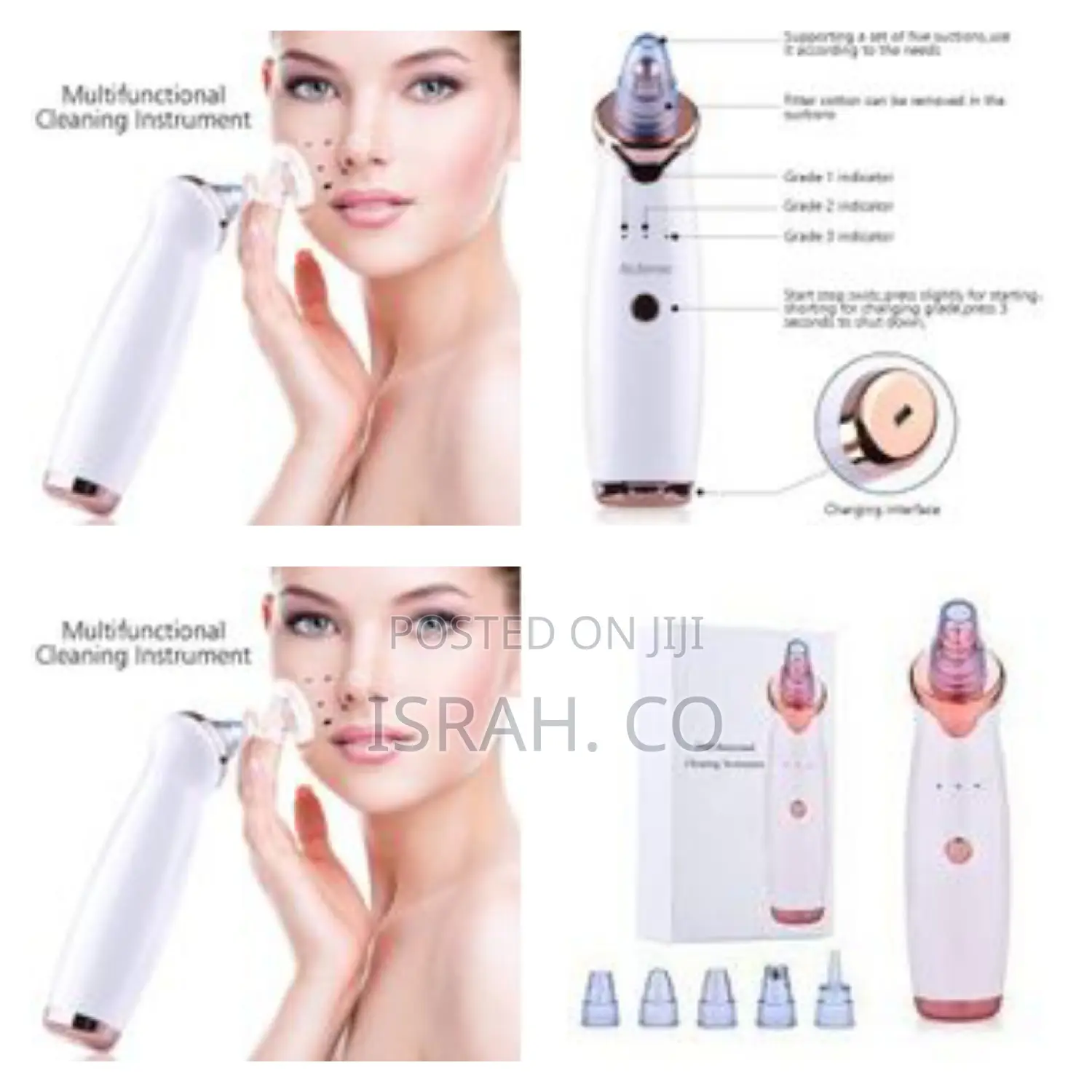Facial Blackhead Vacuum Pore Cleaner Acne Cleanser Spots