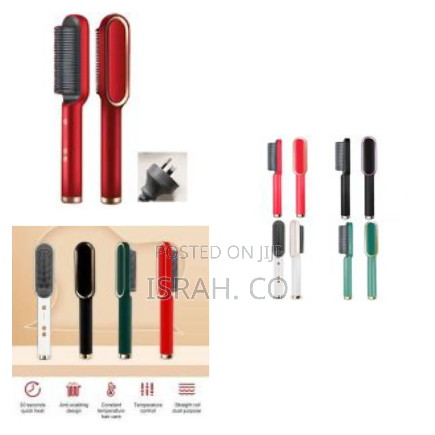 2 in 1 Electric Hair Straightener, Comb,Cutler