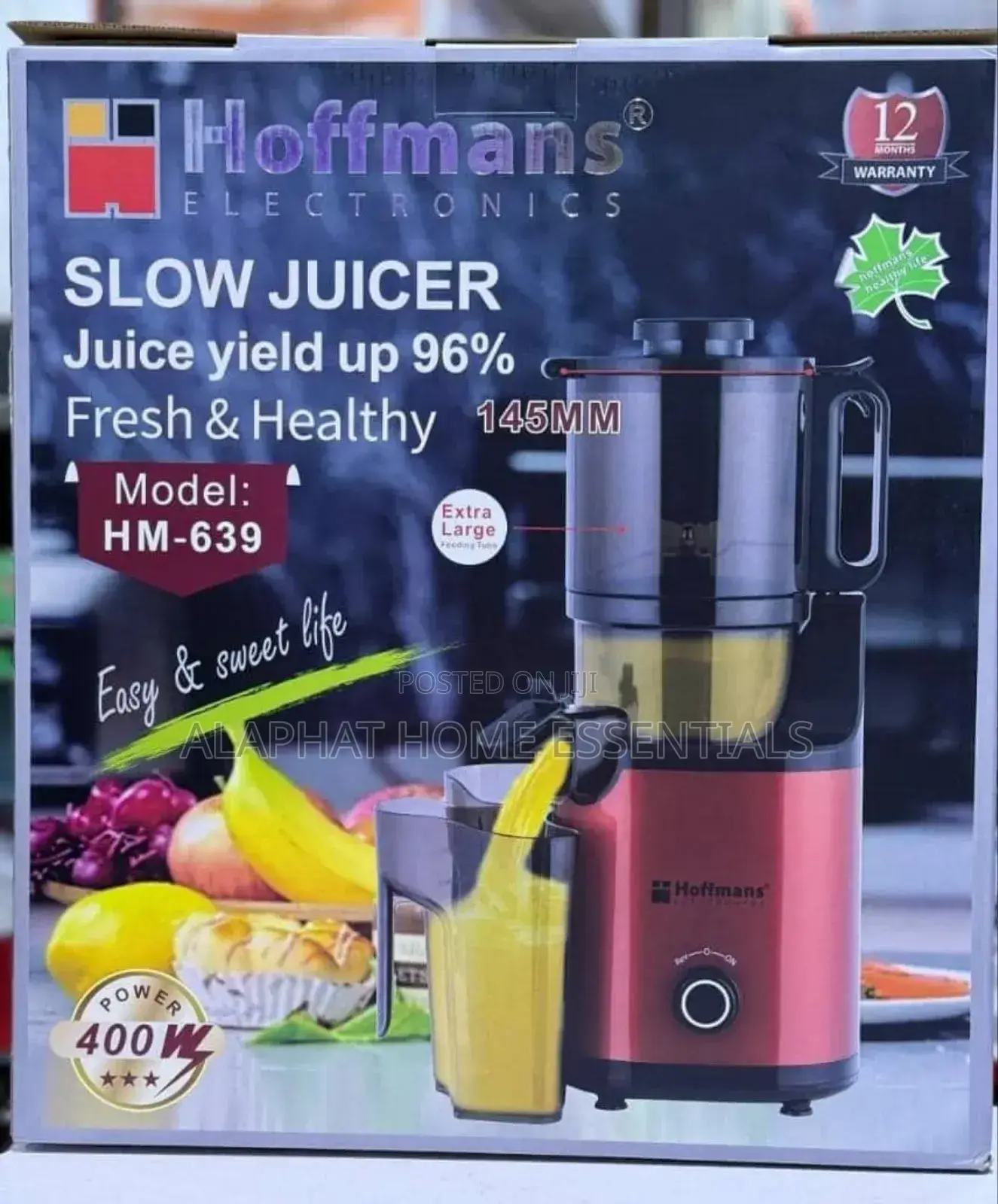 Hoffmans Hm-639 Slow Juicer.