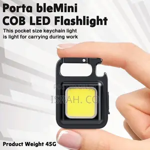 Led Keychain Flashlight, Magnetic Base and Folding