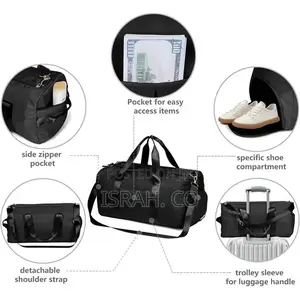 Duffle Bag for Women, Sports Duffel Bag for Gym With Wet Pocket