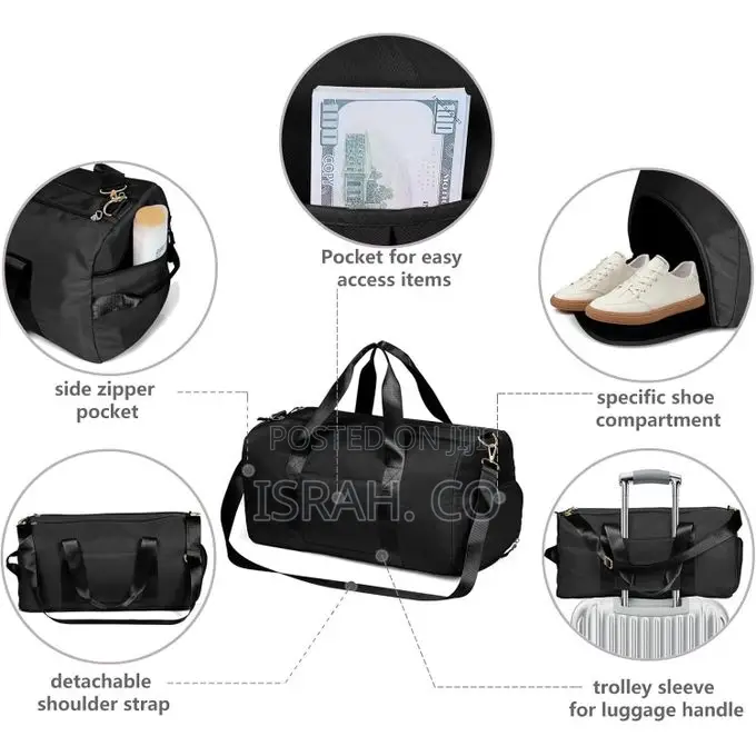 Duffle Bag for Women, Sports Duffel Bag for Gym With Wet Pocket