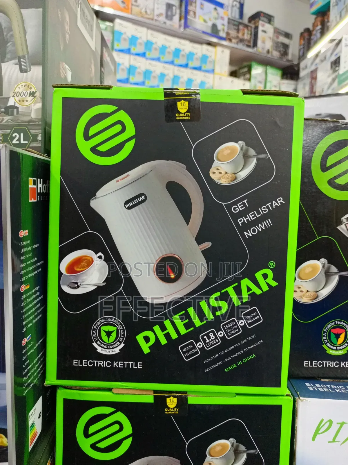 Phelistar Electric Kettle. 1.8l