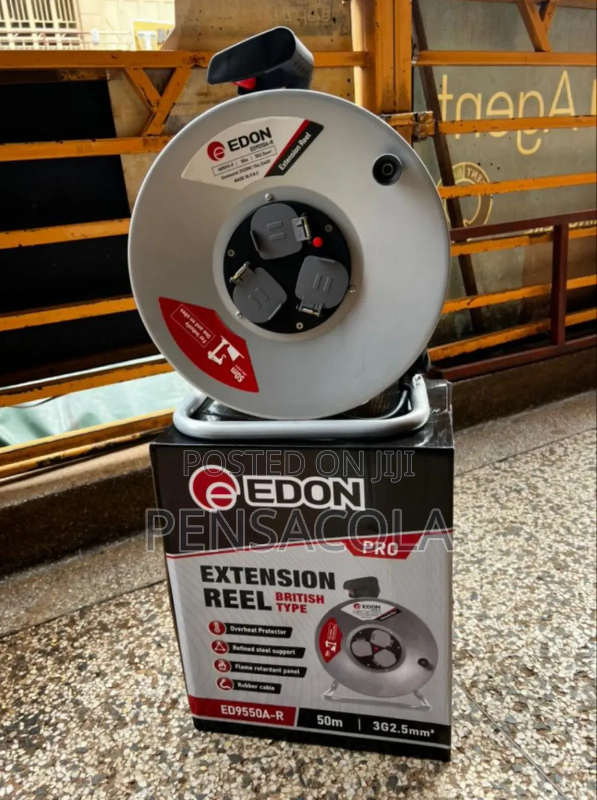 50m Pure Cooper Heavy Duty Extensional Cable Wheel