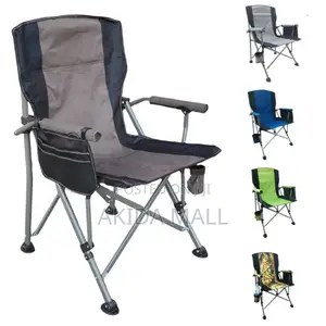 Portable Foldable Camping Chair WTH Side Pockets and Cup Holder