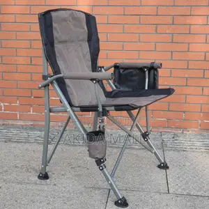 Portable Foldable Camping Chair WTH Side Pockets and Cup Holder