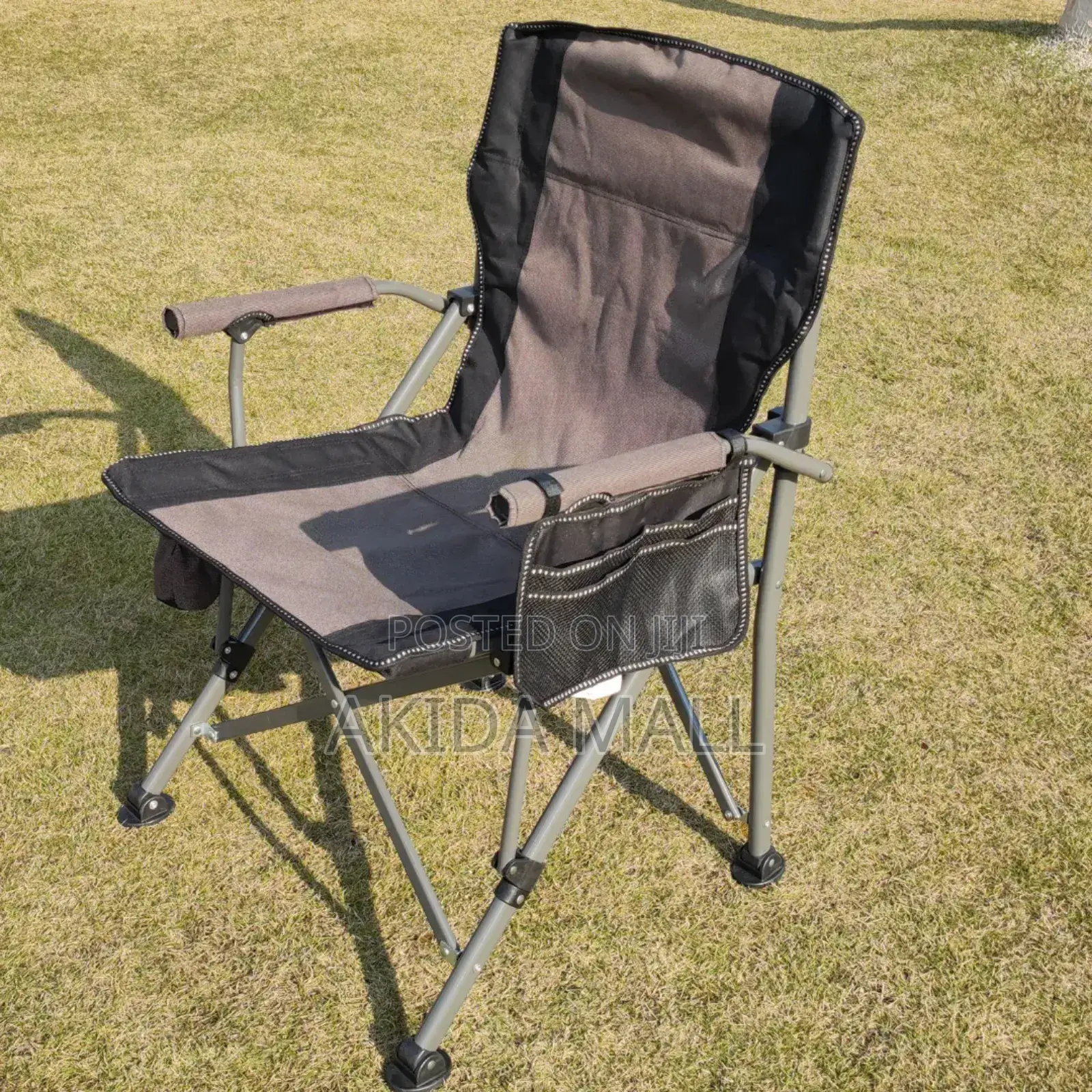 Portable Foldable Camping Chair WTH Side Pockets and Cup Holder