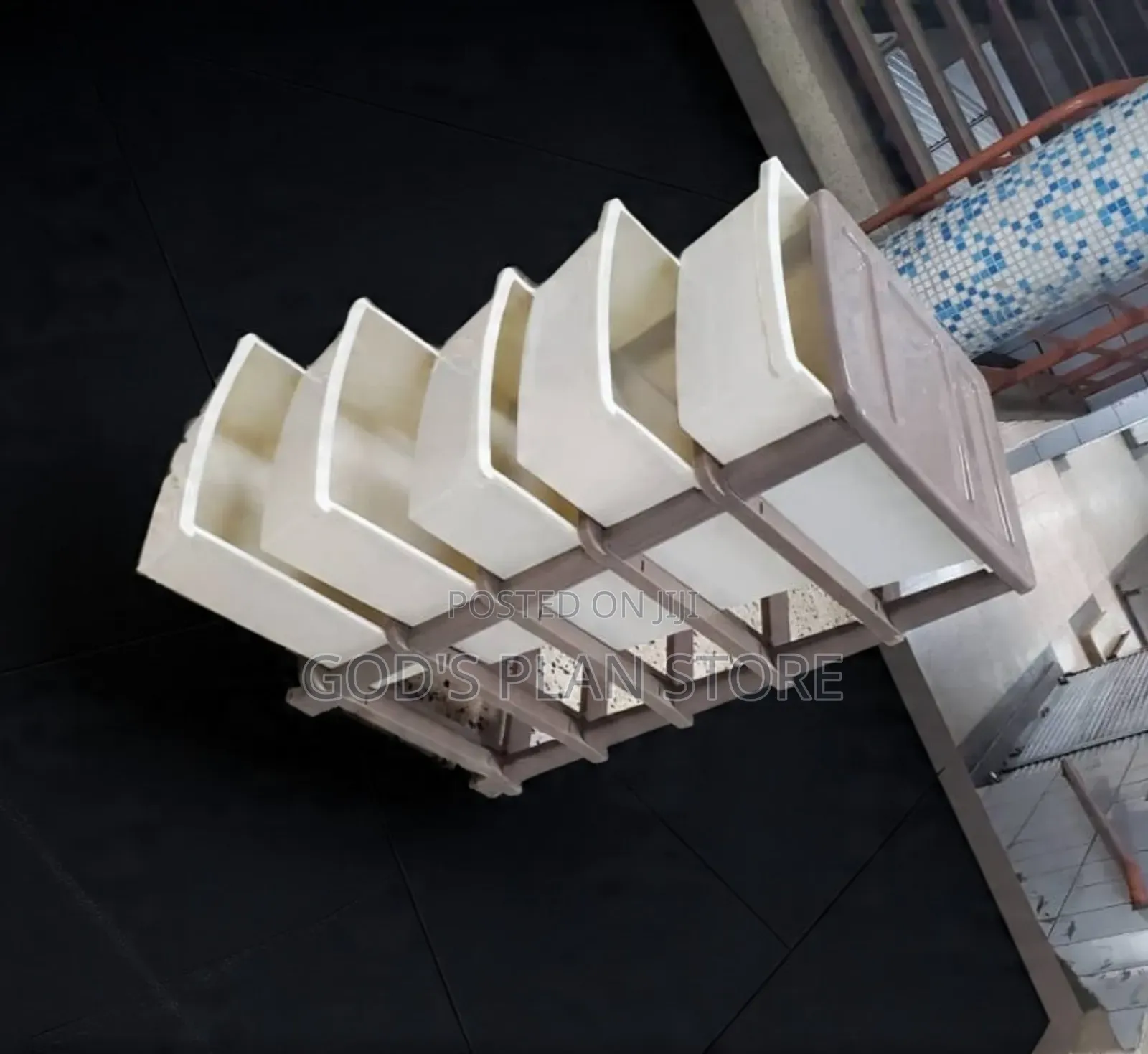 Cream Generic Plastic Storage Cabinet Drawer Trolley
