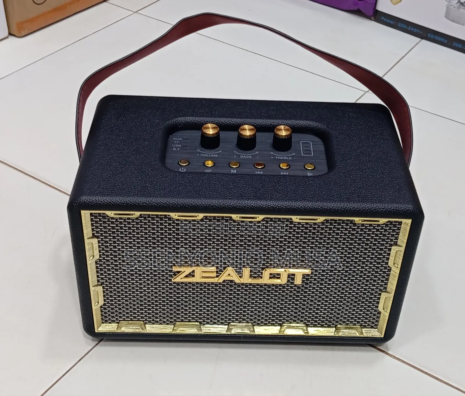Zealot Mt01 50w Retro Wireless Outdoor Speaker –24000mah, Booming Bass