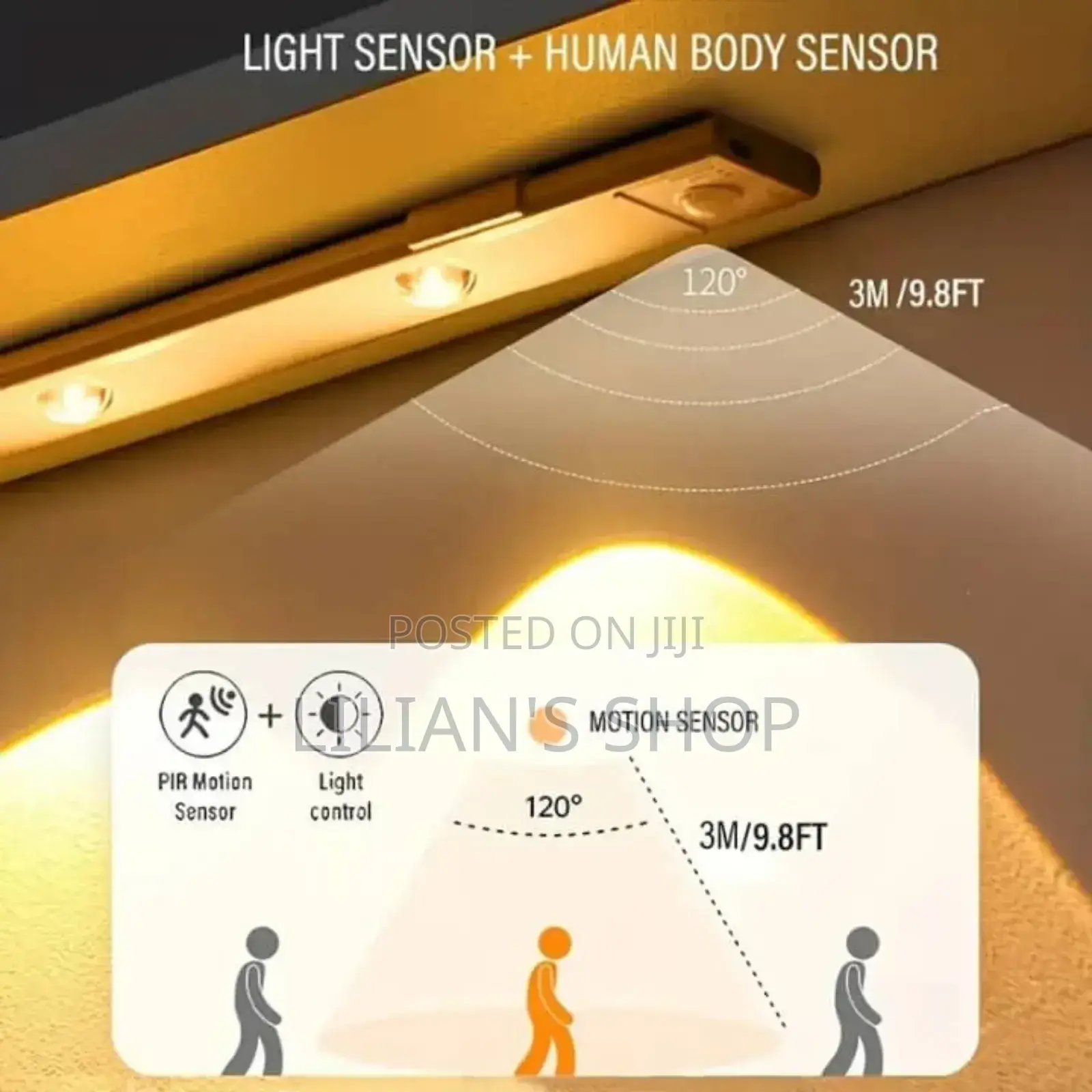 80cm Under Kitchen Cabinet Motion Sensor Light