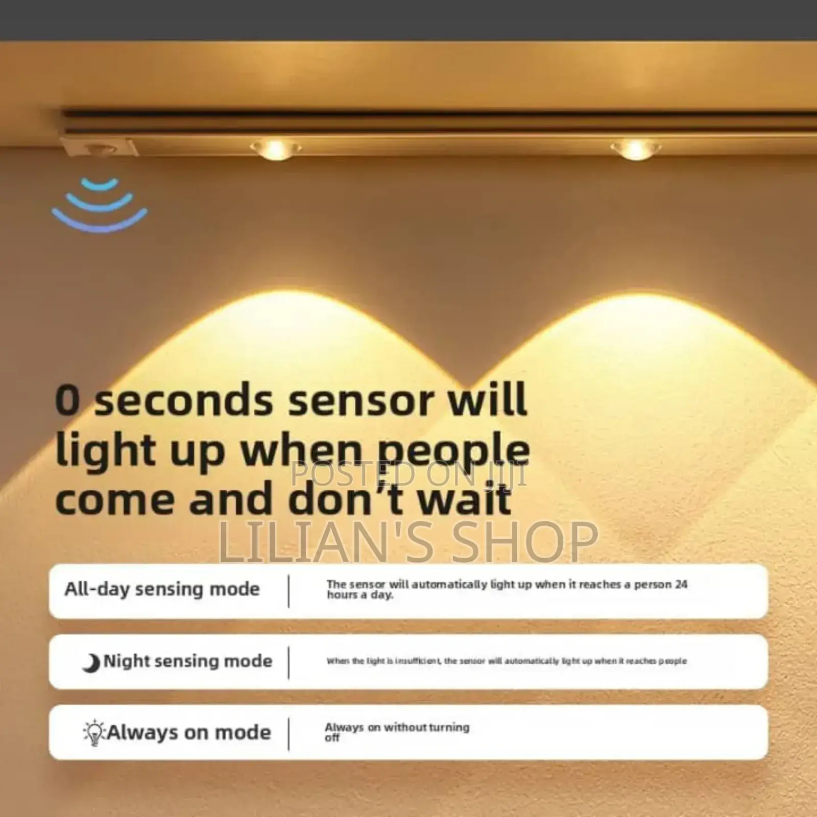 Multifunction Rechargeable Self Adhesive Motion Sensor Light