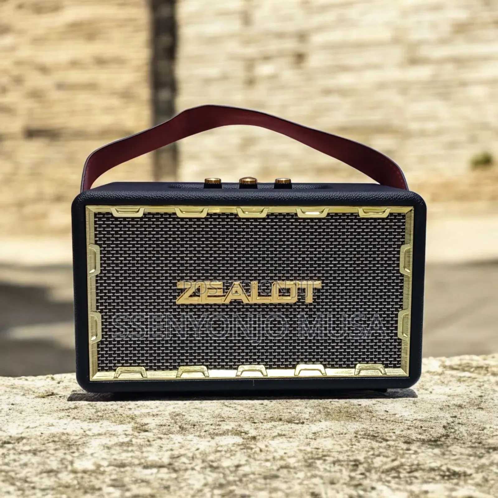 Zealot Mt01 50w Retro Wireless Outdoor Speaker –24000mah, Booming Bass