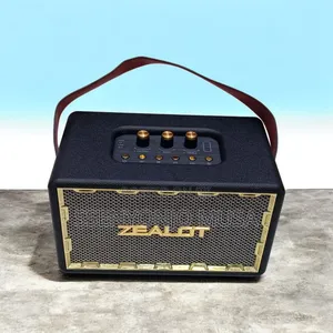 Zealot Mt01 50w Retro Wireless Outdoor Speaker –24000mah, Booming Bass