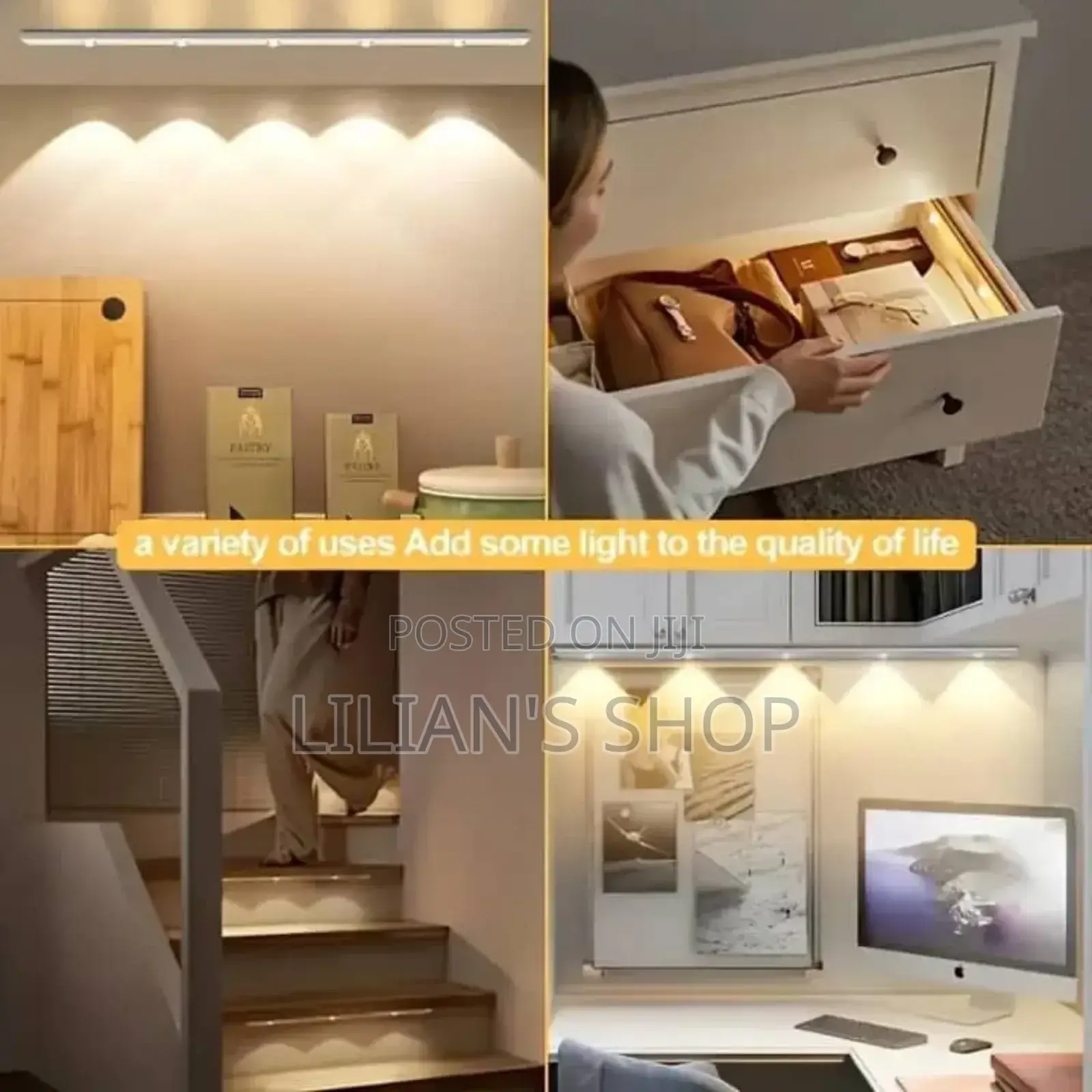 50cm Rechargeable Self-Adhesive Motion Sensor Light