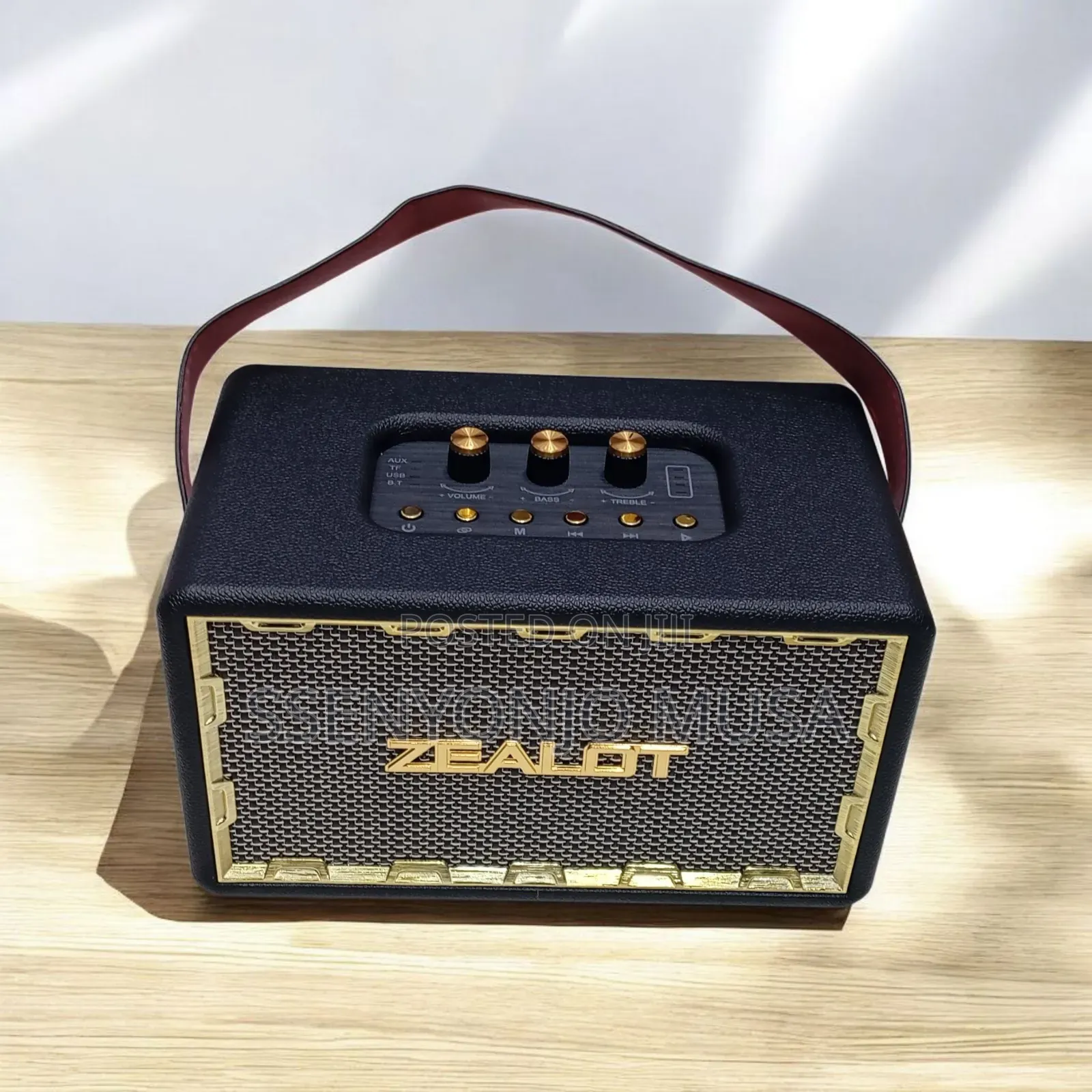 Zealot Mt01 50w Retro Wireless Outdoor Speaker –24000mah, Booming Bass