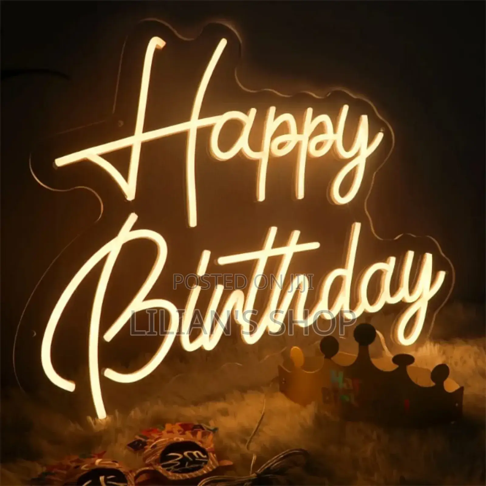 Happy Birthday Acrylic Led Party Neon Sign