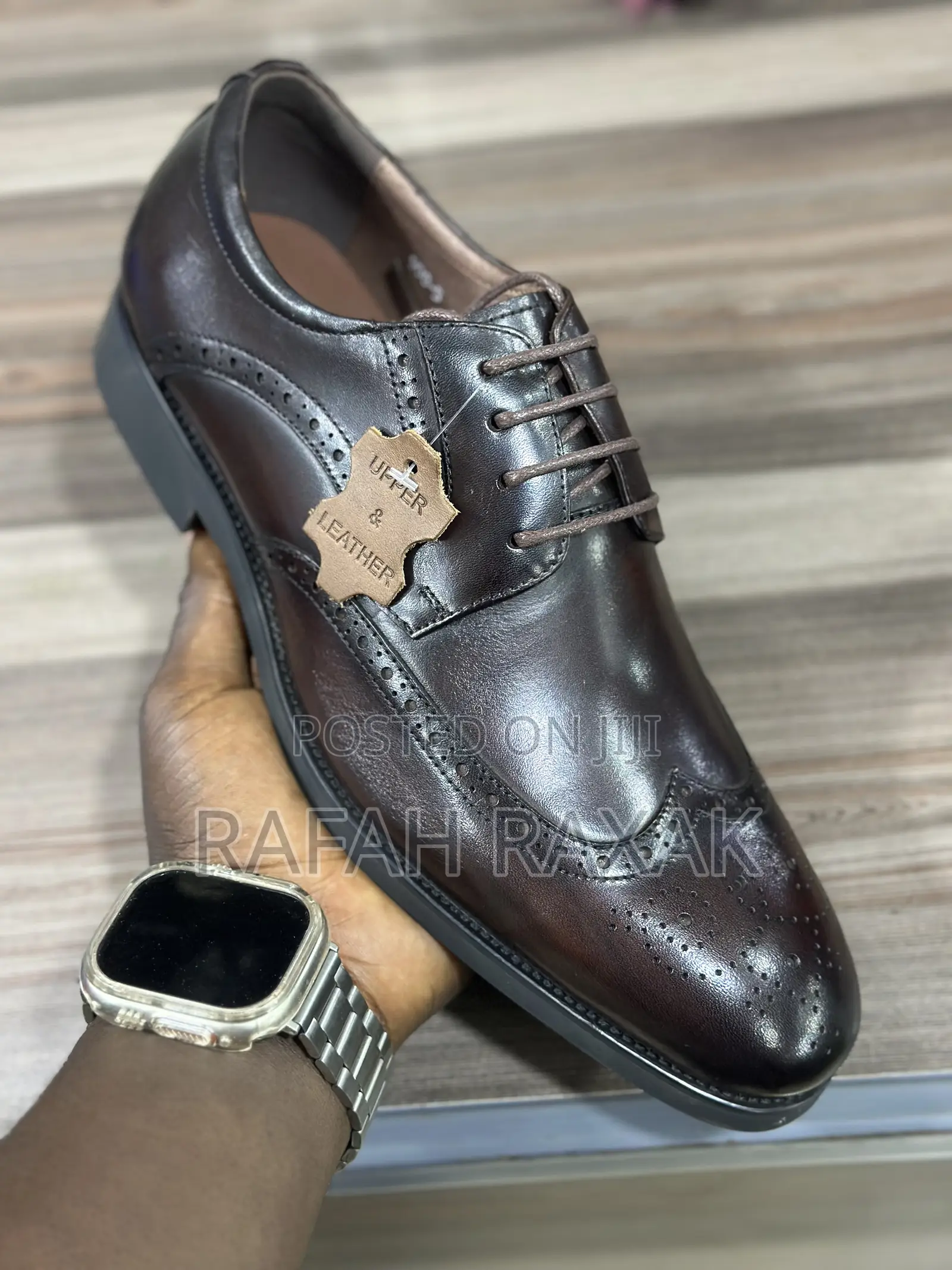 Men’S Dark Tan Franco Banetti Oxfords Shoes