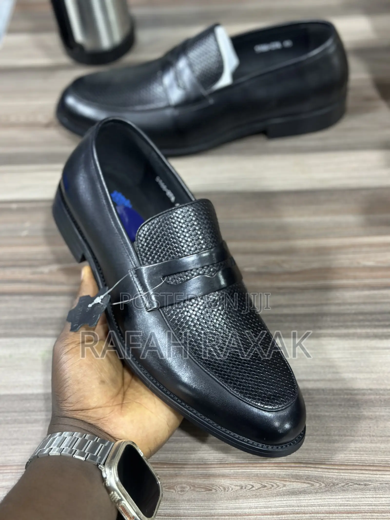 Original Black Franco Banetti Gentle Leather Loafers