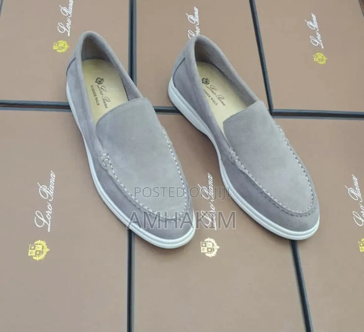 Classic Men Loro Piana Summer Suede Loafers In Stock