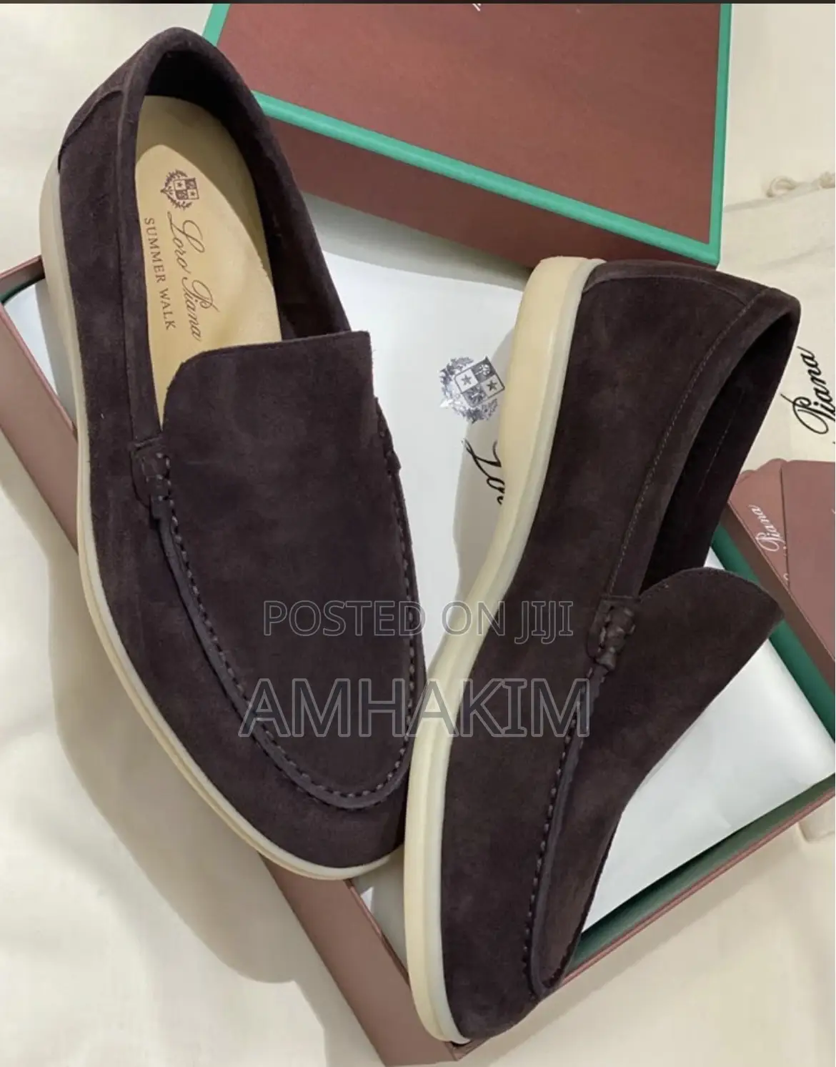 Classic Men Loro Piana Summer Suede Loafers In Stock