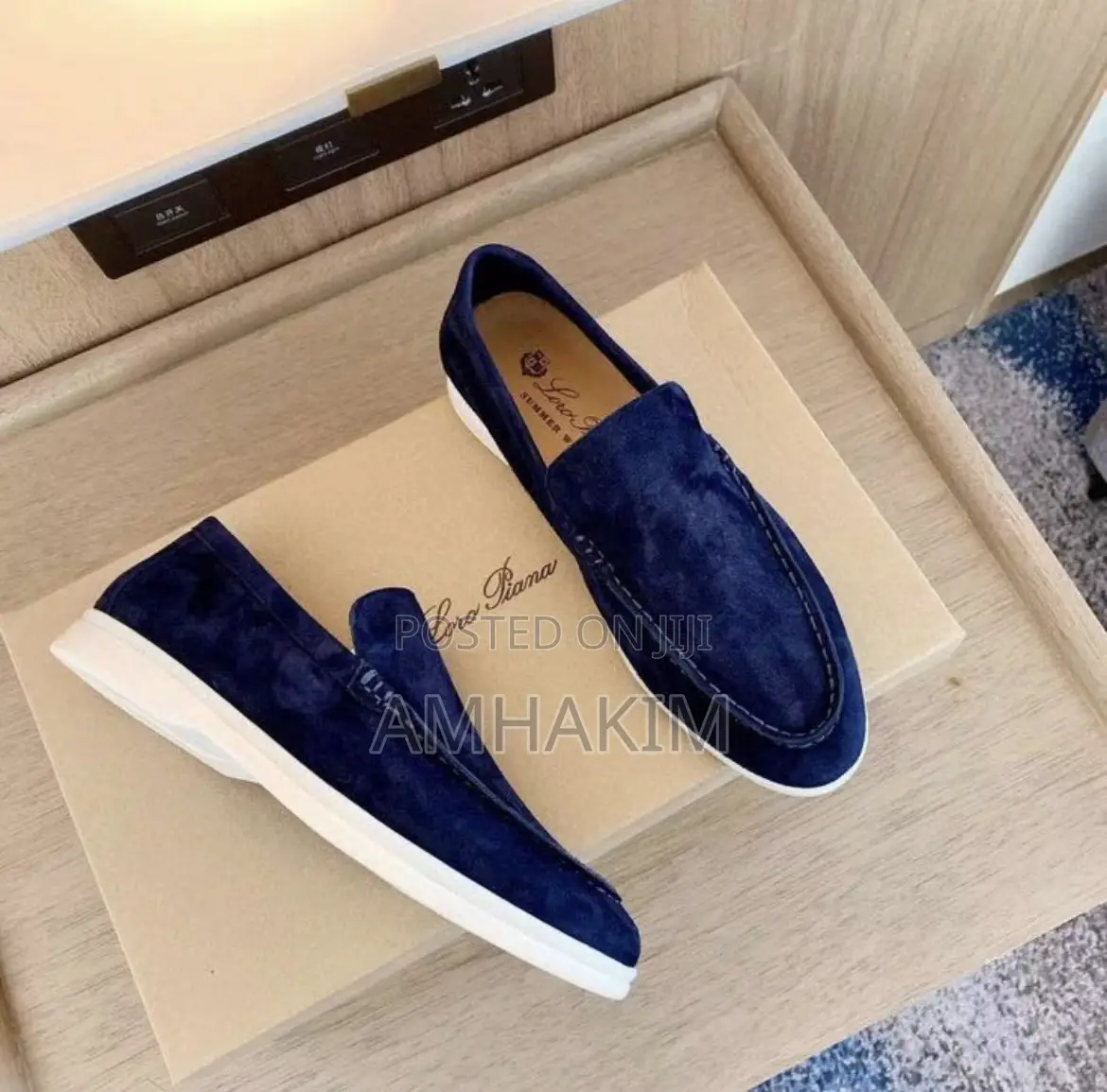 Classic Men Loro Piana Summer Suede Loafers In Stock