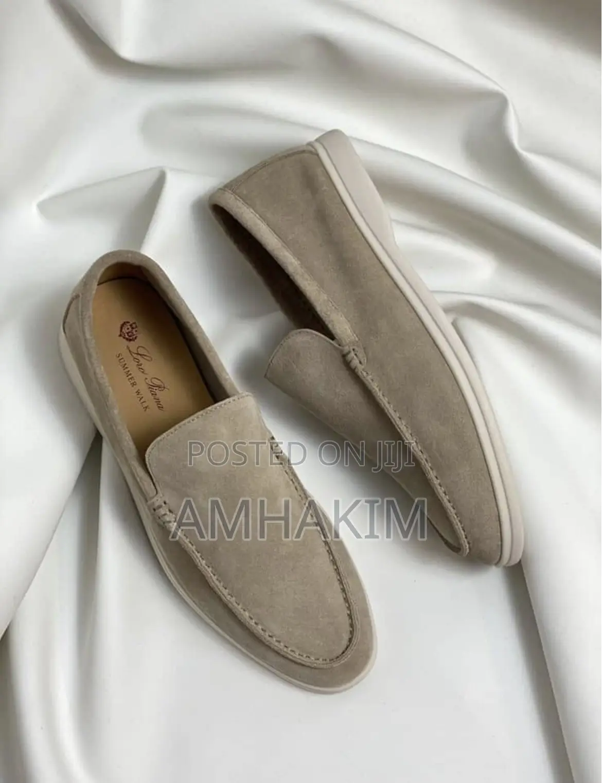 Classic Men Loro Piana Summer Suede Loafers In Stock