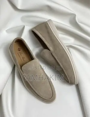 Classic Men Loro Piana Summer Suede Loafers In Stock