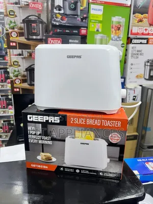Geepas 2slice Bread Toaster , 2years Warranty. Strong and Durable.