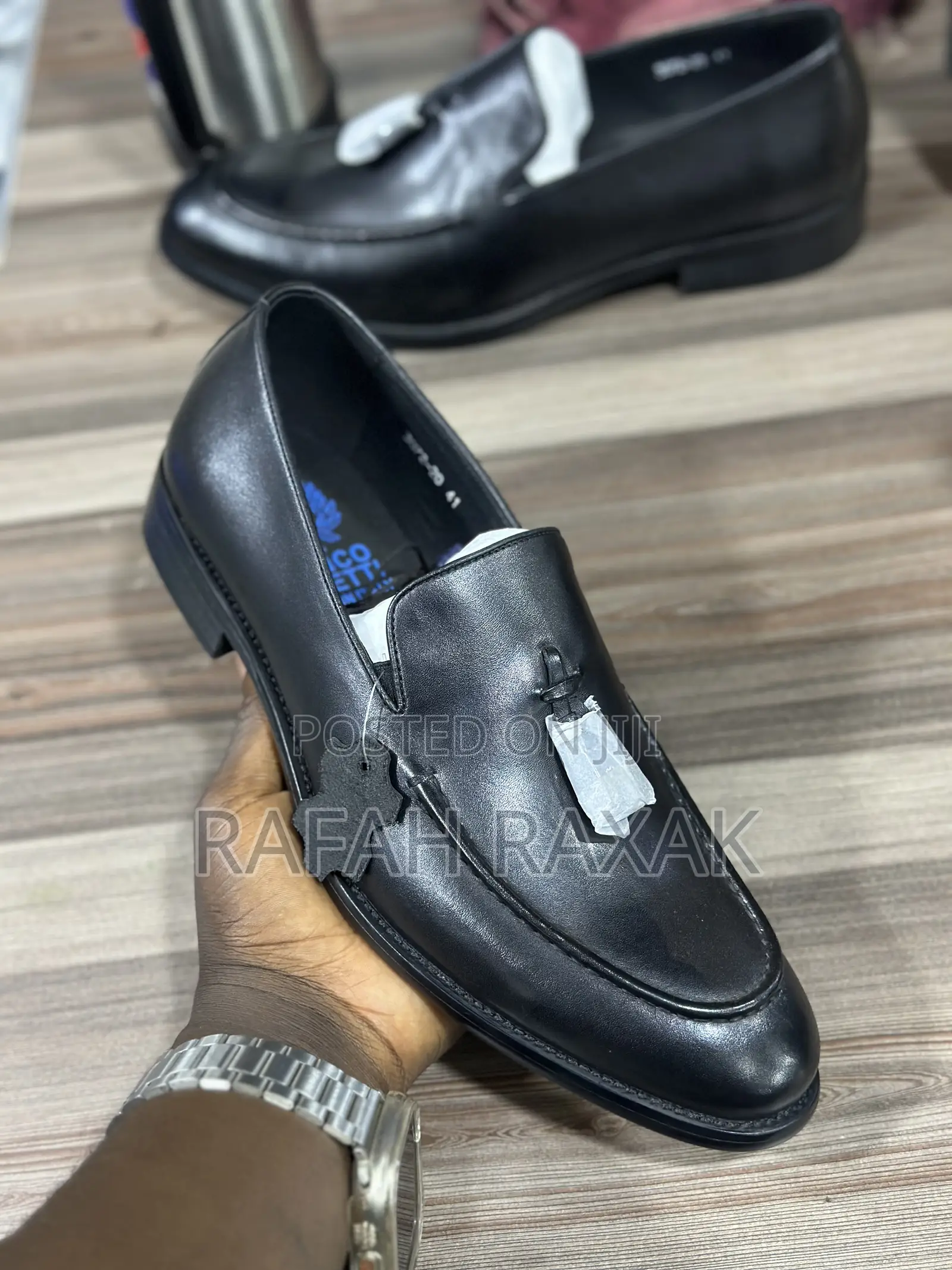 Original Men’S Black Franco Banetti Leather Loafers