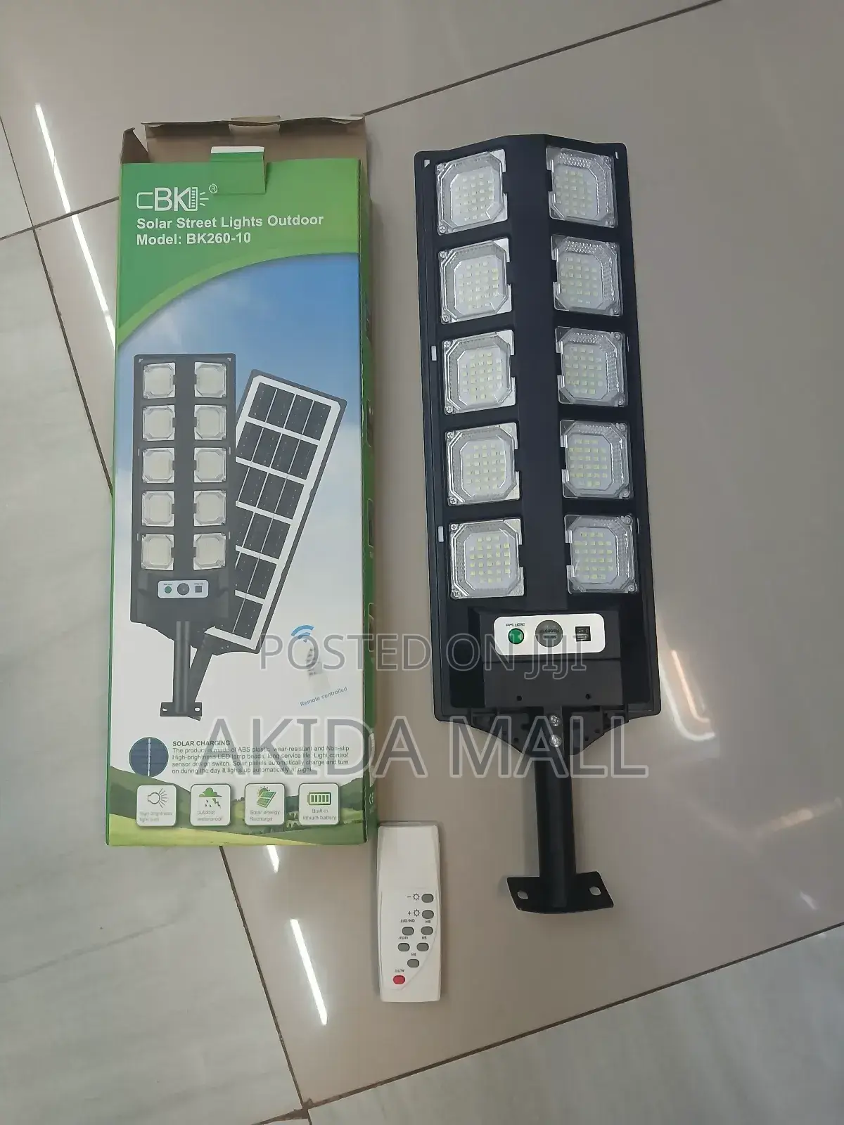CBK 200w Remote Controlled Solar Street Light Outdoor, Model Bk260-10.