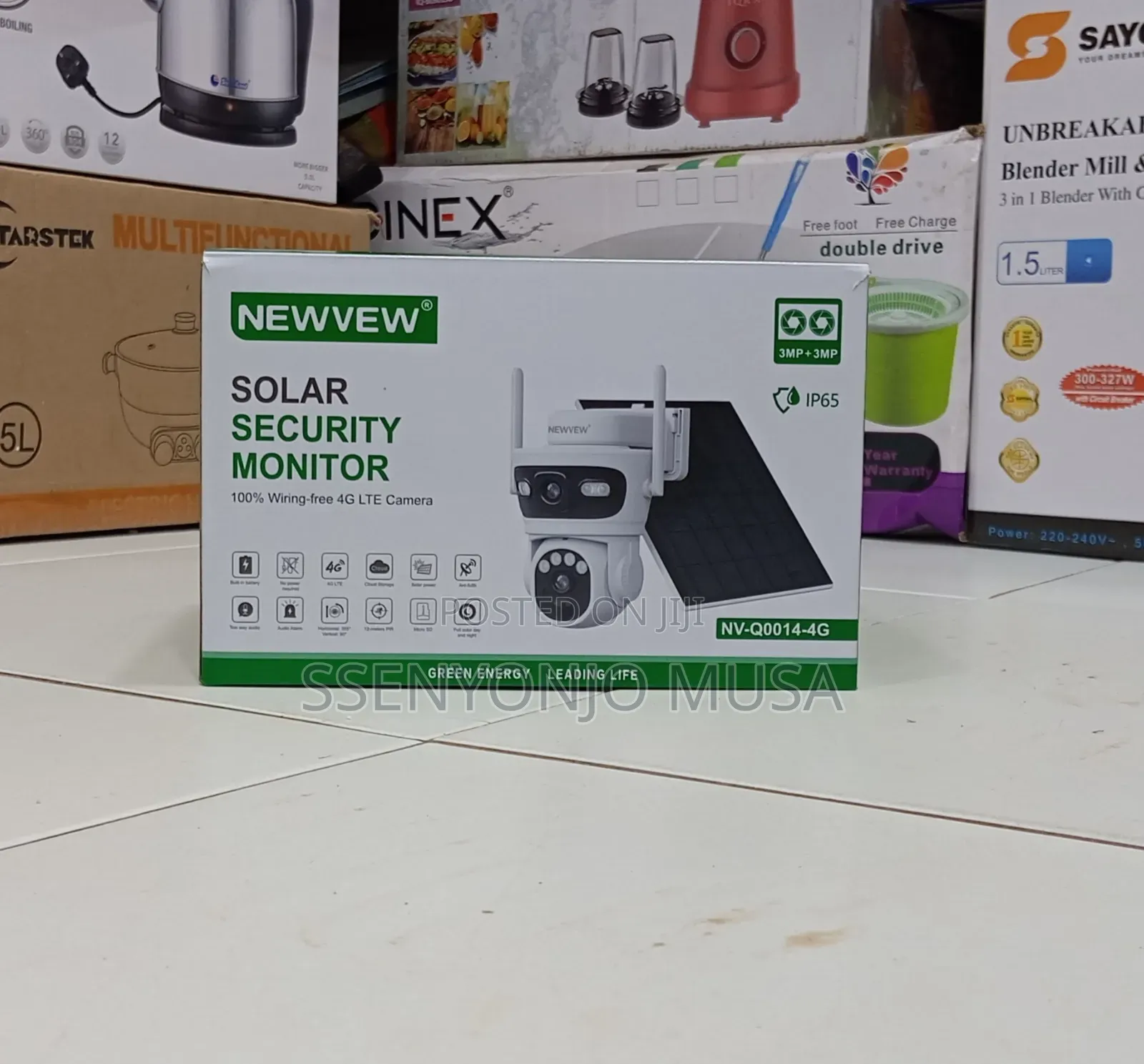 Newvew Jc246-17-Nv Solar Security Camera – 4g, 10000mah Battery, 5w
