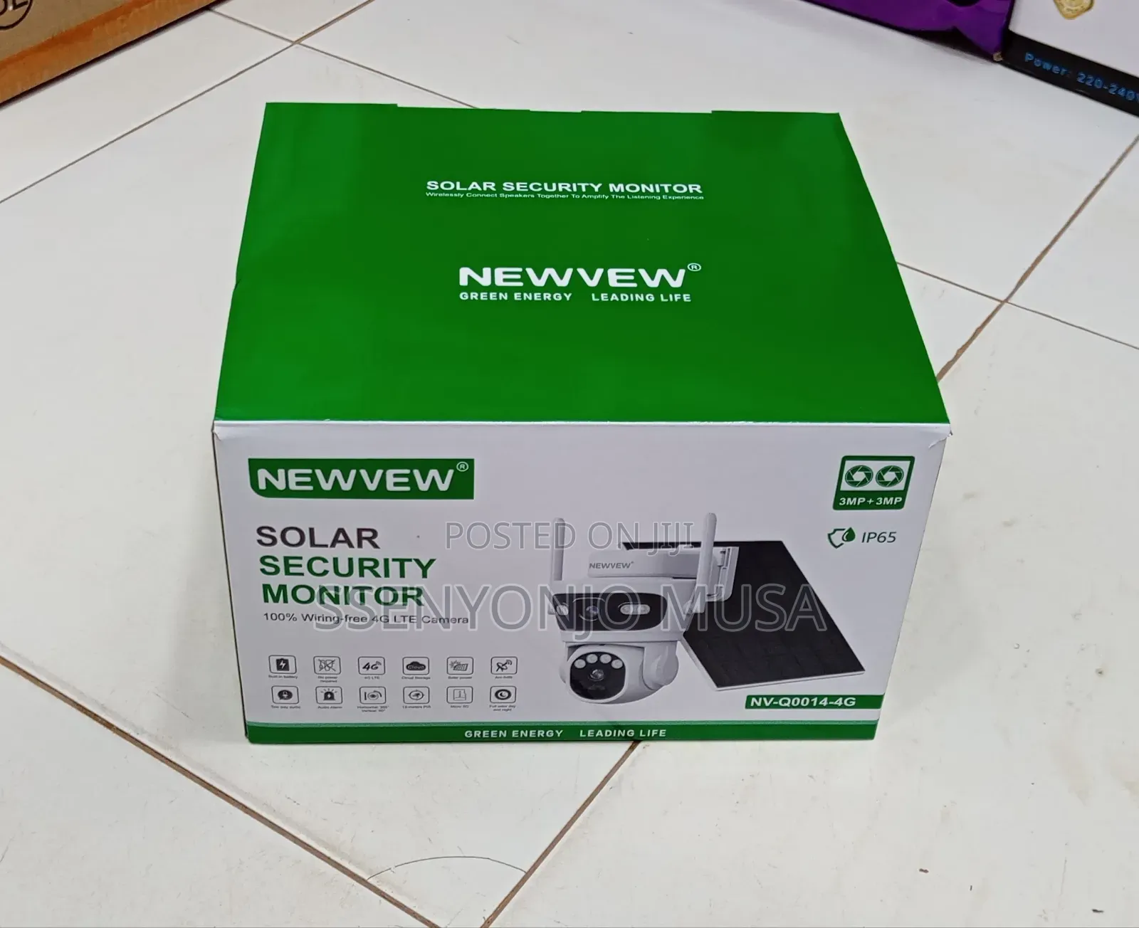 Newvew Jc246-17-Nv Solar Security Camera – 4g, 10000mah Battery, 5w