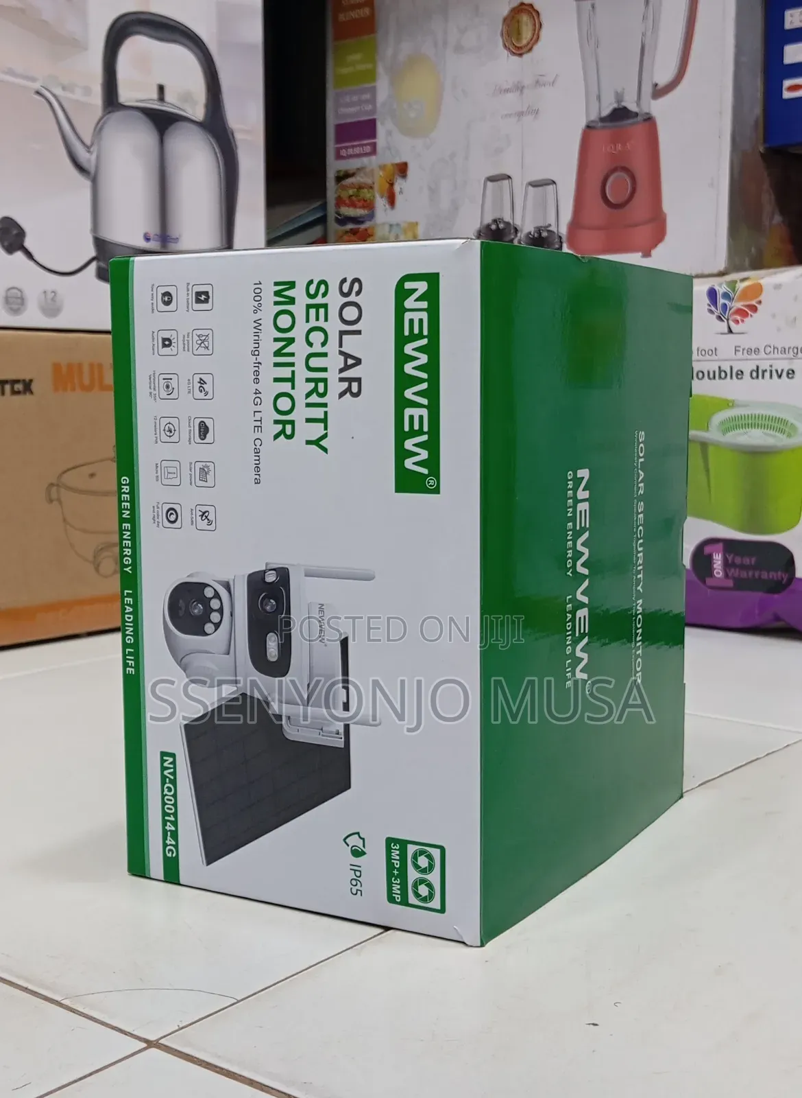 Newvew Jc246-17-Nv Solar Security Camera – 4g, 10000mah Battery, 5w