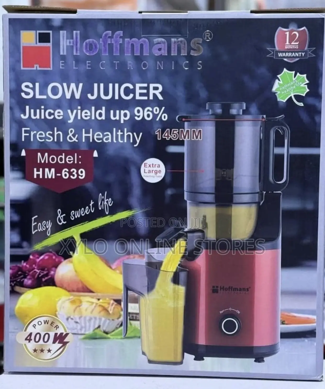 Hoffmans Slow Juicer Hm 639 (400w Motor)