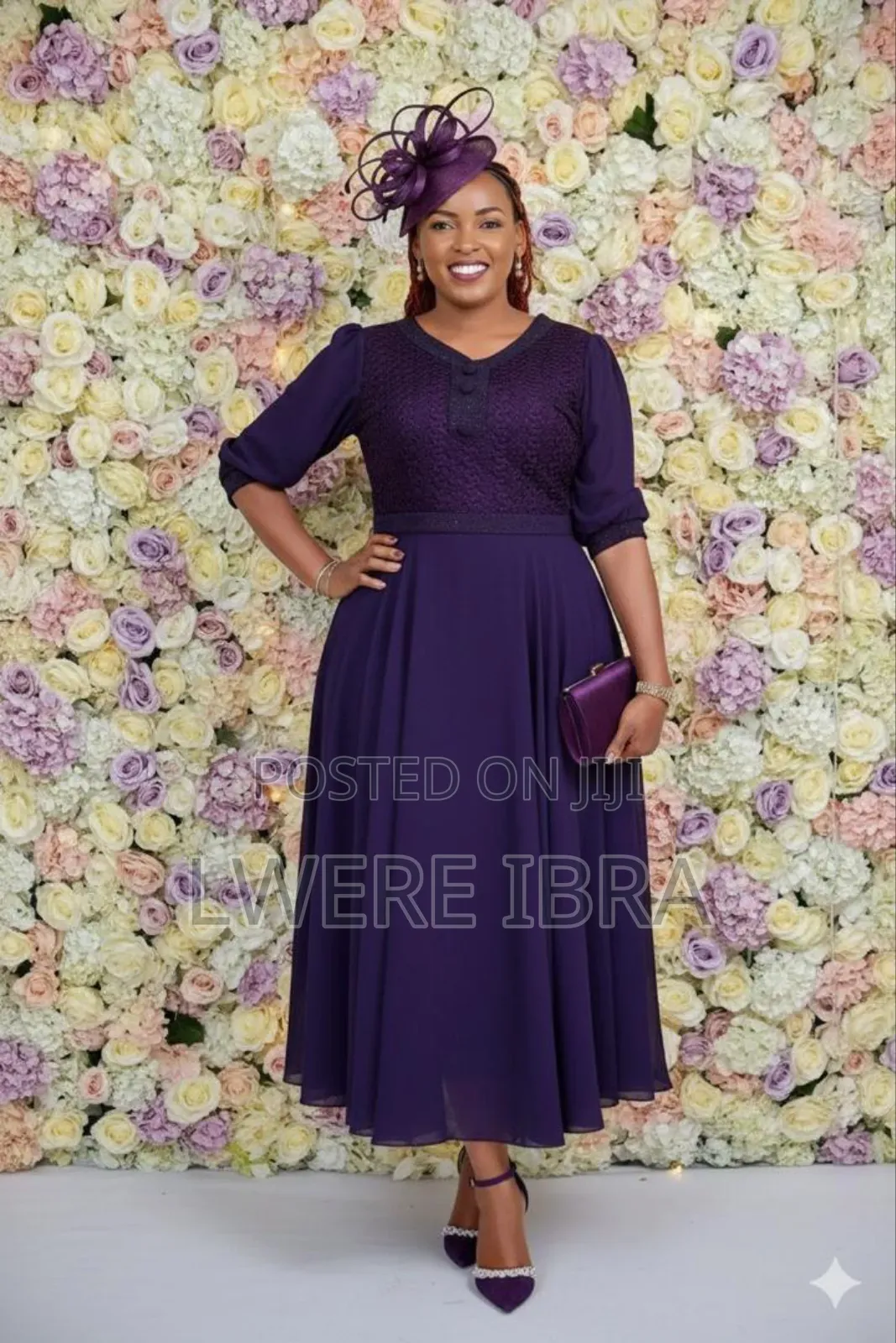 Purple Decent Long Dresses for Ladies