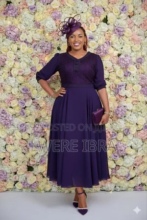 Purple Decent Long Dresses for Ladies