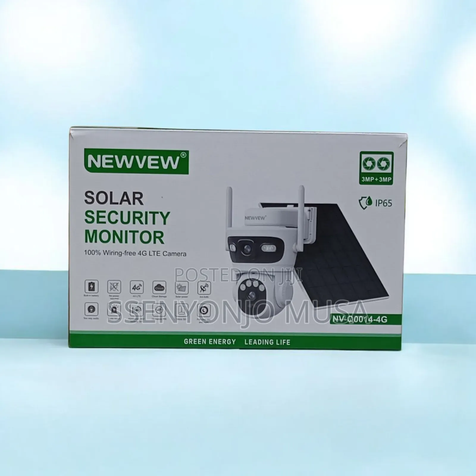 Newvew Jc246-17-Nv Solar Security Camera – 4g, 10000mah Battery, 5w