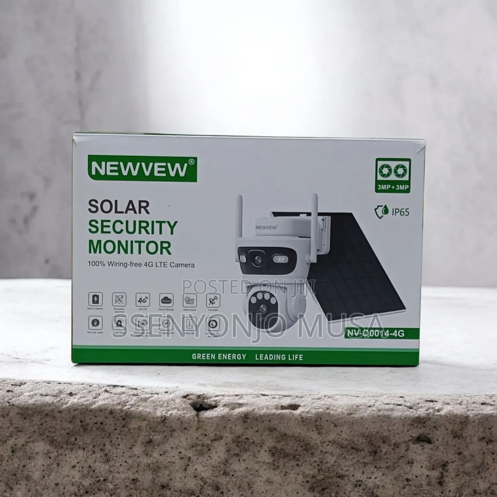 Newvew Jc246-17-Nv Solar Security Camera – 4g, 10000mah Battery, 5w