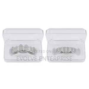 Empire Iced Out Diamond Teeth Grillz for Men Women