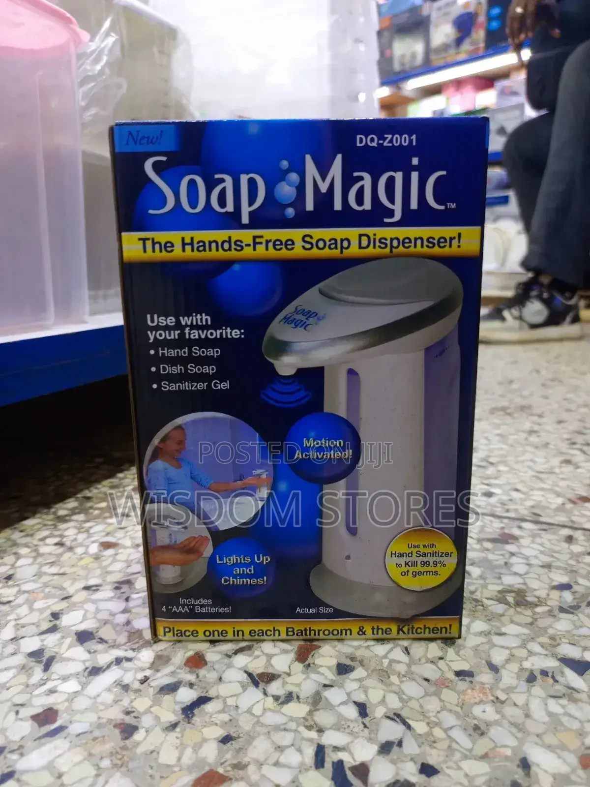 Soap Magic Hands-Free Soap Dispenser.