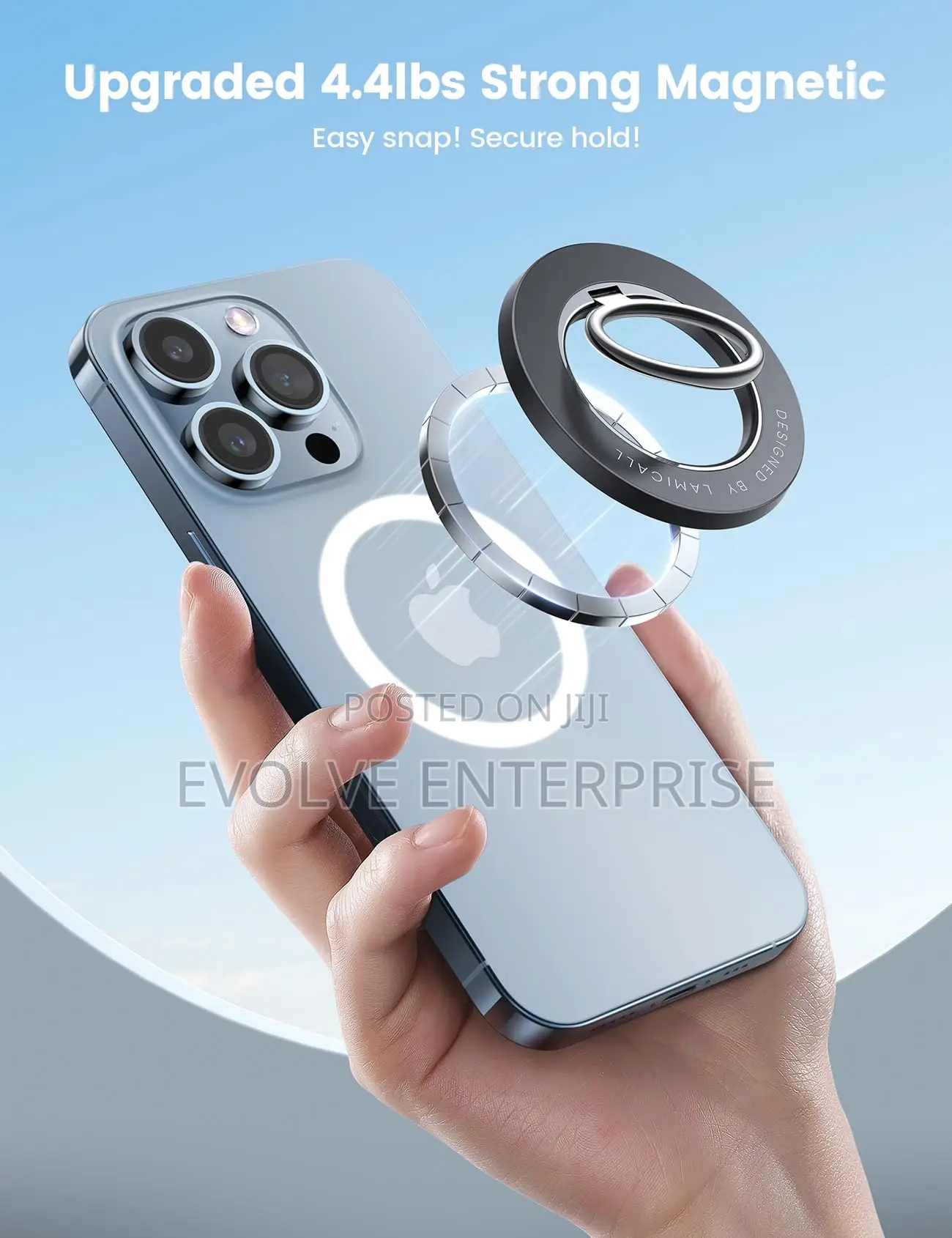 Magnet Finger Ring Holder Grip Stand
