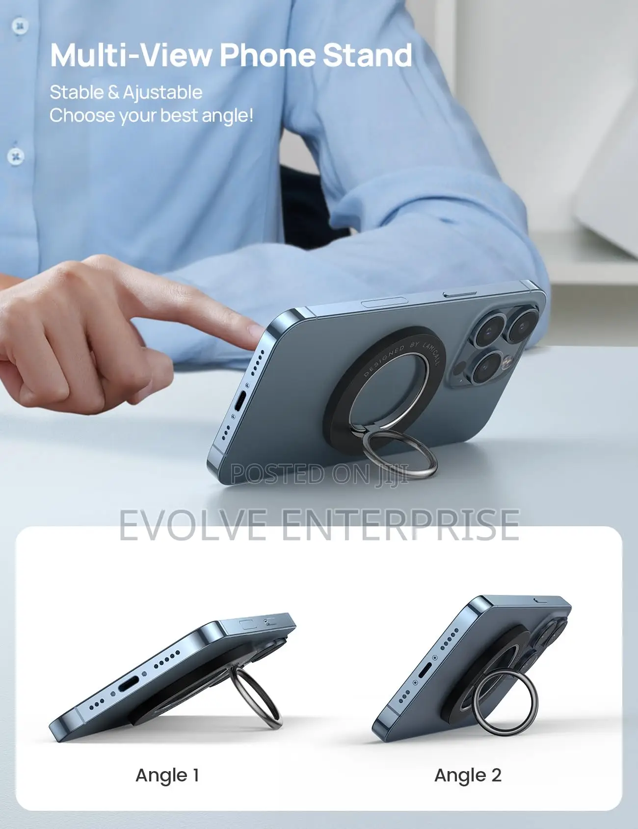 Magnet Finger Ring Holder Grip Stand