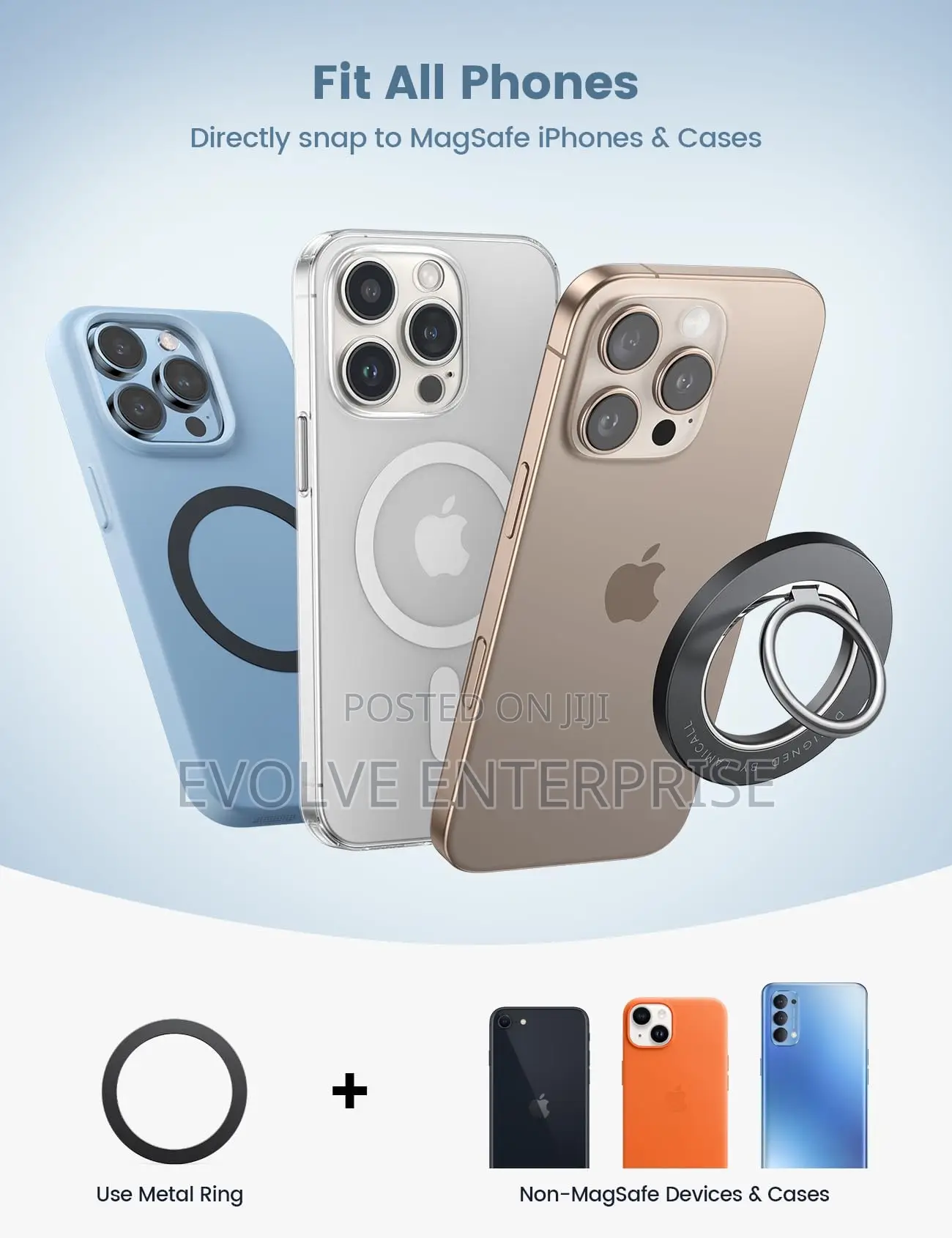 Magnet Finger Ring Holder Grip Stand