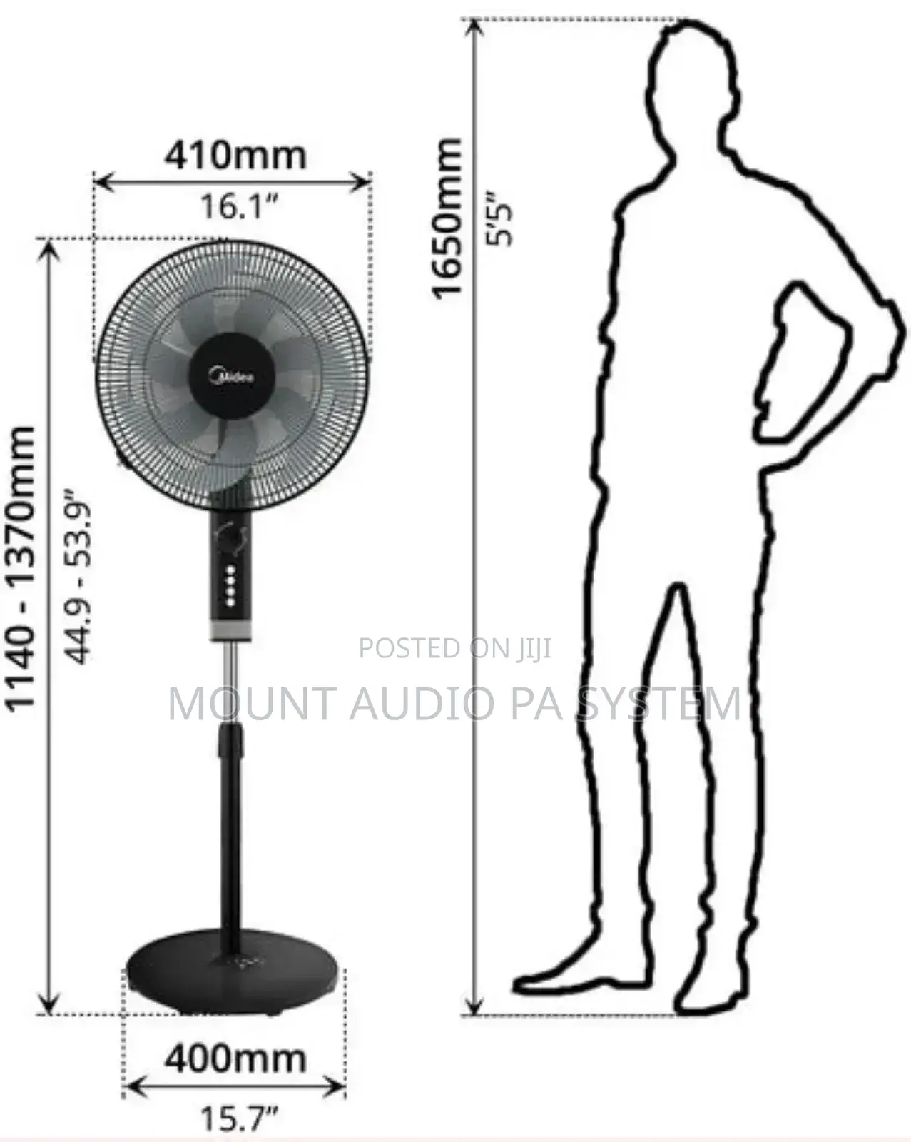 Medea 16" Stand Fan