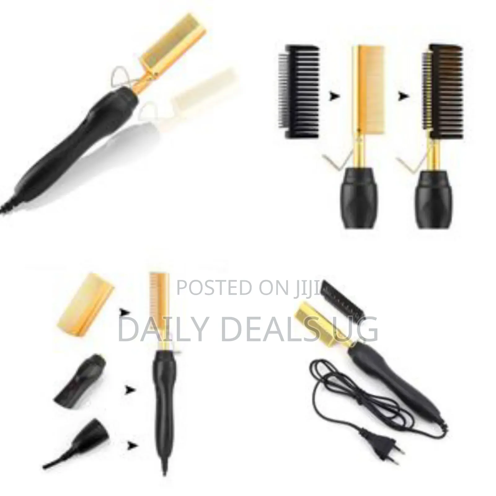 Electric Hot Comb Hair Straightener, High Heat Adjustable Temperature