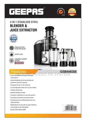 Geepas 4in1 Juicer Blender 800w